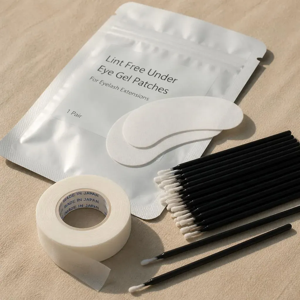 Lash extension products and studio essentials at The Lash and Beauty Loft